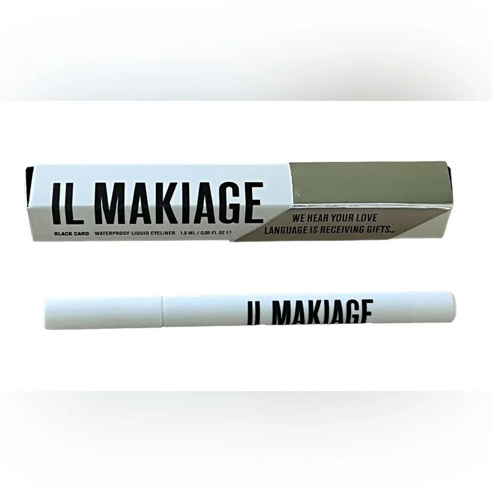 IL MAKIAGE NIB Waterproof Liquid Eyeliner Black Card - Lasts ALL DAY /$25 RETAIL